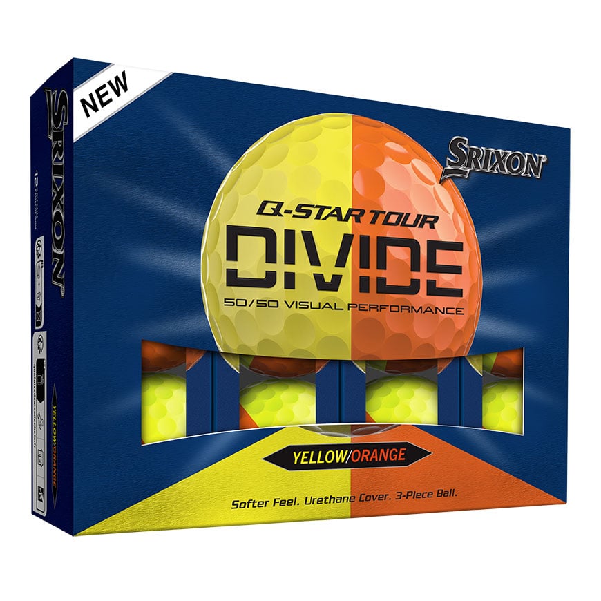 Q-STAR TOUR DIVIDE Golf Balls - Yellow/Orange – Dunlop Sports Canada