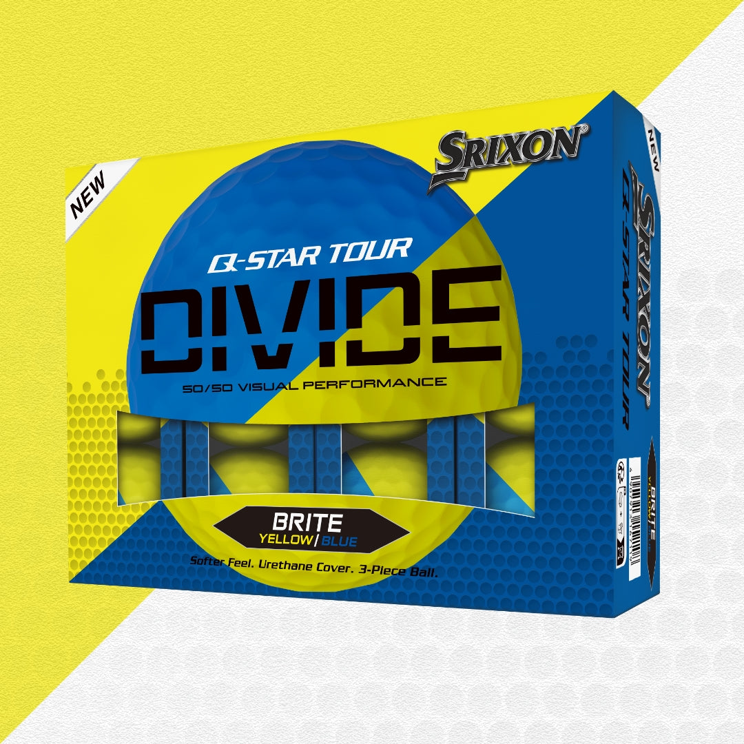 Q-STAR TOUR DIVIDE Golf Balls - Yellow/Blue