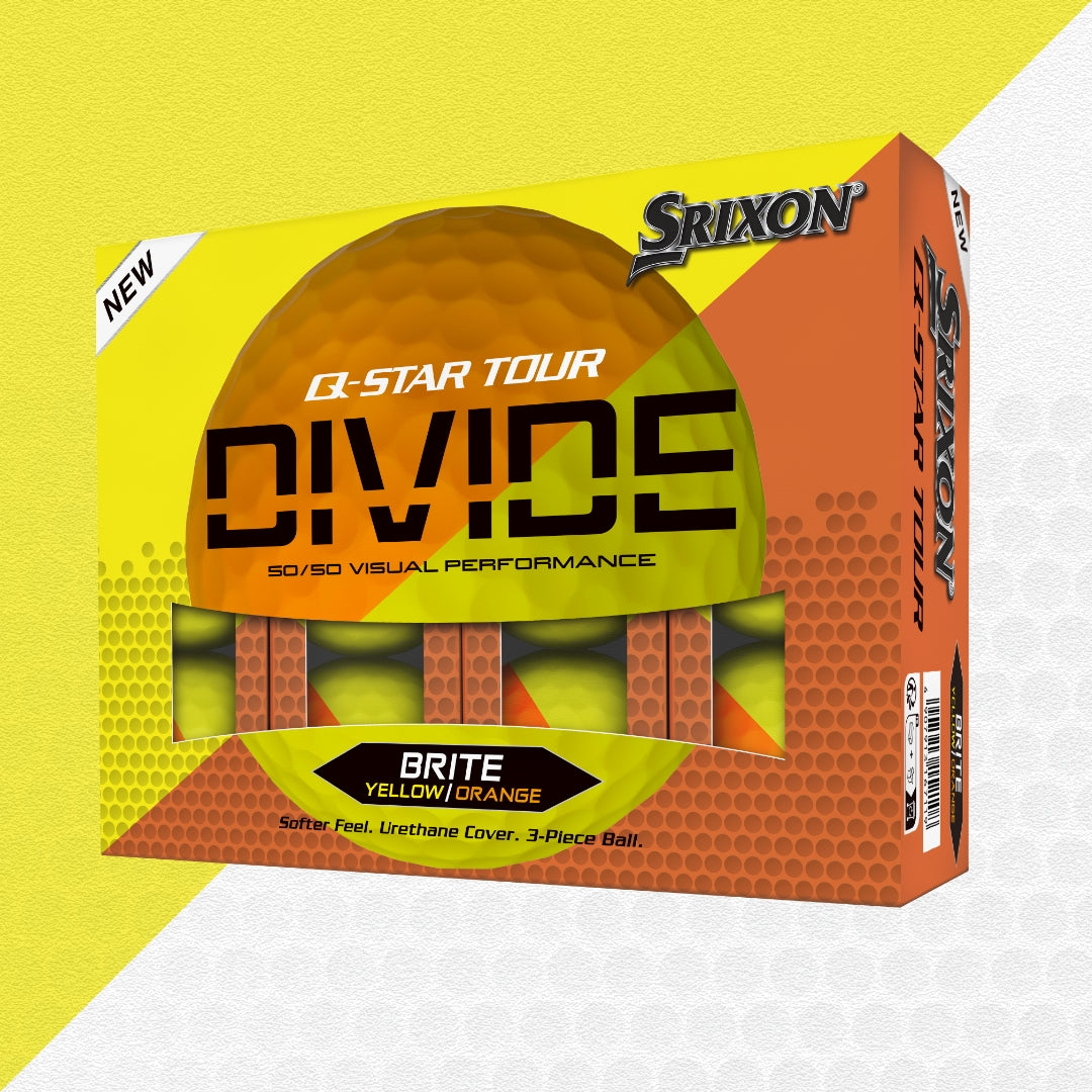 Q-STAR TOUR DIVIDE Golf Balls - Yellow/Orange