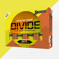 Q-STAR TOUR DIVIDE Golf Balls - Yellow/Orange