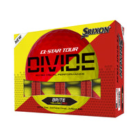 Q-STAR TOUR DIVIDE Golf Balls - Yellow/Red