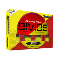 Q-STAR TOUR DIVIDE Golf Balls - Yellow/Red