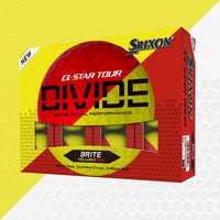 Q-STAR TOUR DIVIDE Golf Balls - Yellow/Red
