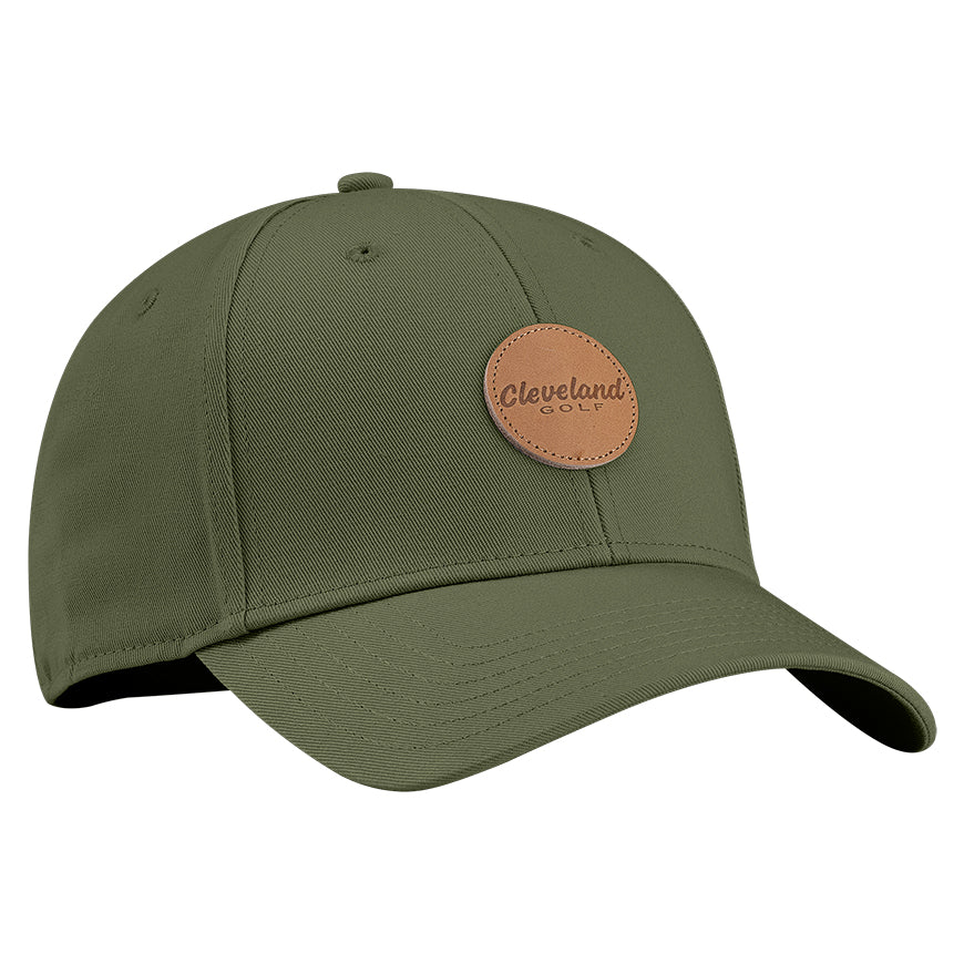 Casquette Cleveland Golf en cuir avec écusson
