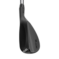 Custom RTZ Black Satin Wedge