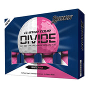 Q-STAR TOUR DIVIDE Golf Balls - White/Pink