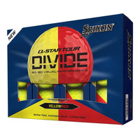 Q-STAR TOUR DIVIDE Golf Balls - Yellow/Red