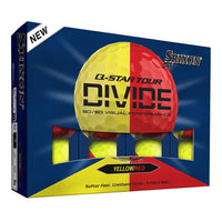 Q-STAR TOUR DIVIDE Golf Balls - Yellow/Red