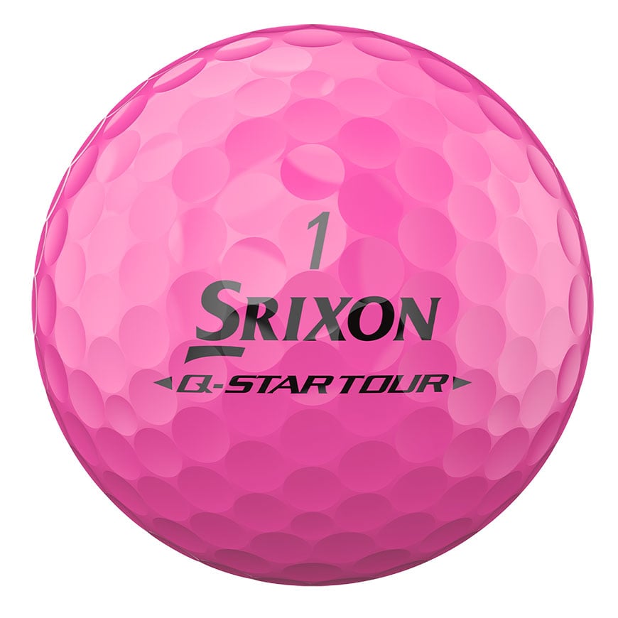 Q-STAR TOUR DIVIDE Golf Balls - White/Pink