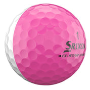 Q-STAR TOUR DIVIDE Golf Balls - White/Pink