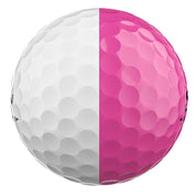 Q-STAR TOUR DIVIDE Golf Balls - White/Pink