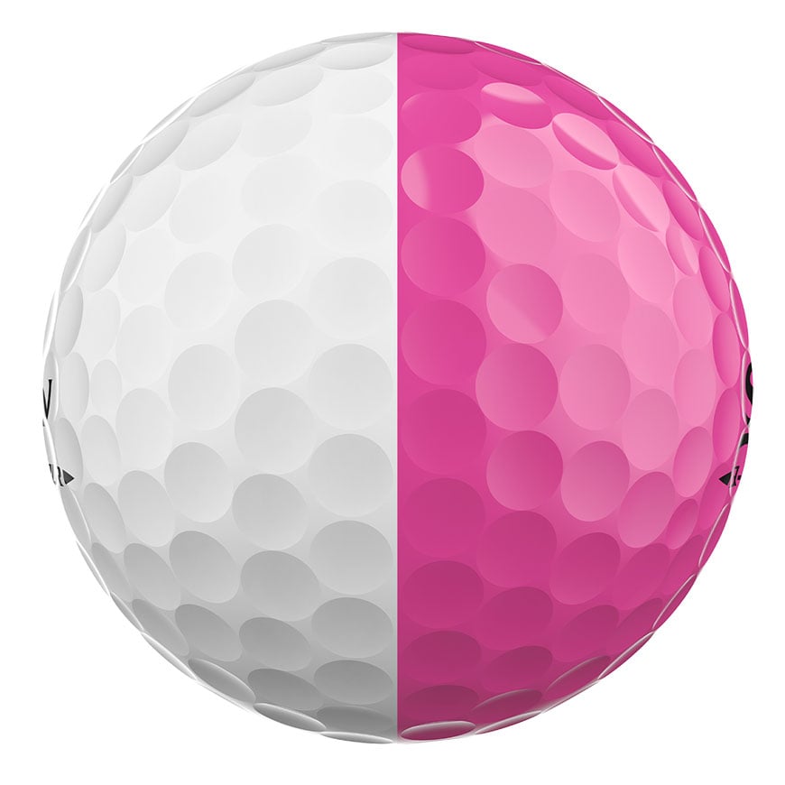 Q-STAR TOUR DIVIDE Golf Balls - White/Pink