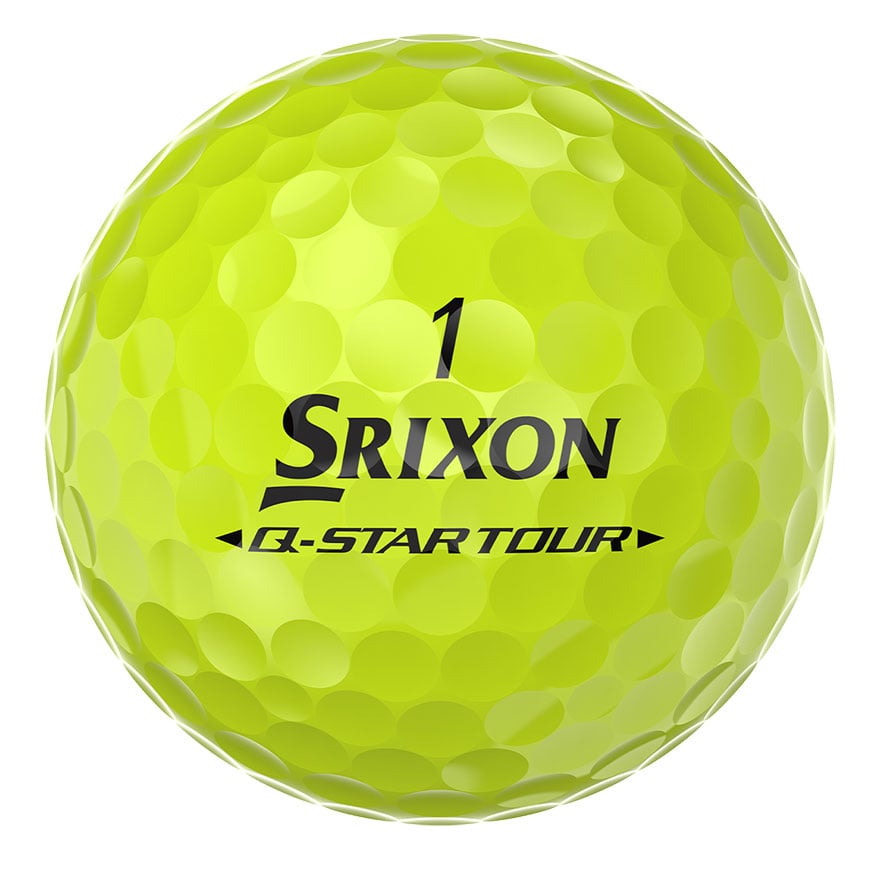 Q-STAR TOUR DIVIDE Golf Balls - Yellow/Red