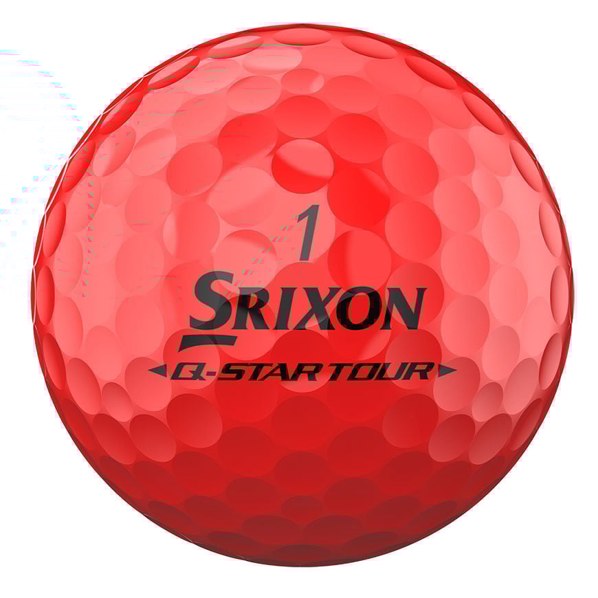 Q-STAR TOUR DIVIDE Golf Balls - Yellow/Red