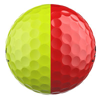 Q-STAR TOUR DIVIDE Golf Balls - Yellow/Red