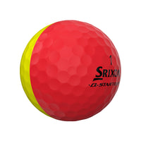 Q-STAR TOUR DIVIDE Golf Balls - Yellow/Red