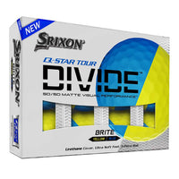 Srixon Q-Star Tour Divide Golf Balls - Blue/Yellow
