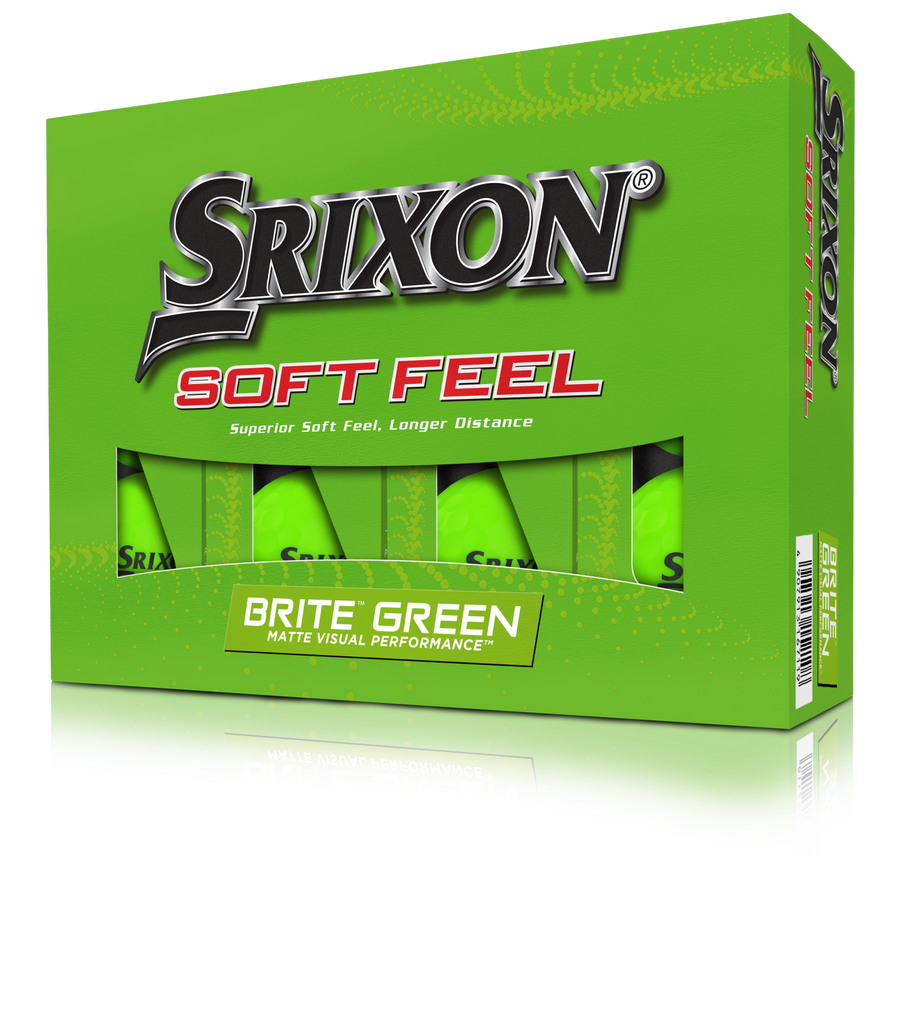 Srixon Soft Feel Brite Golf Balls - Brite Green
